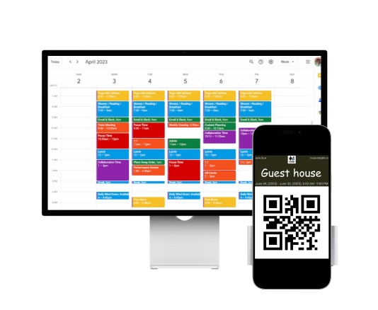 Auto-Generates and Emails QR Access Keys Based on Google Calendar Bookings