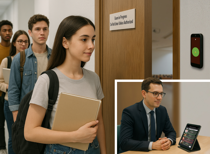 Student Identity Verification for Exam Access