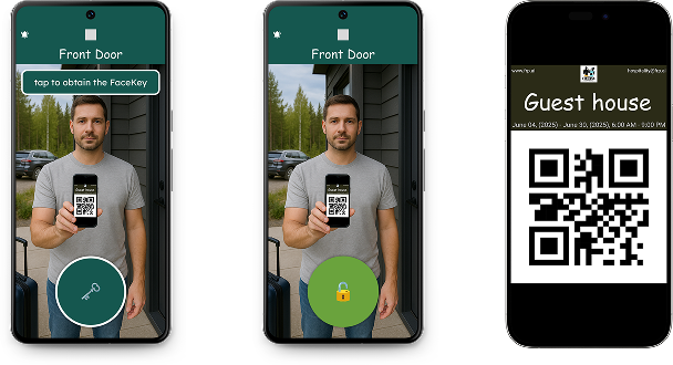 Step 1 - Entrance with QR-code