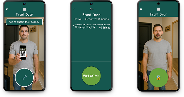 Step 2 - Face registration after QR-code entrance